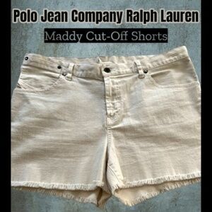 POLO Jeans Company Ralph Lauren Maddy Cut-Off Shorts in Biscuit